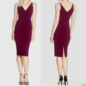 Dress the Population Burgundy Sleeveless Dress
